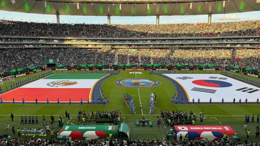 Estadio Guadalajara México vs. Corea.